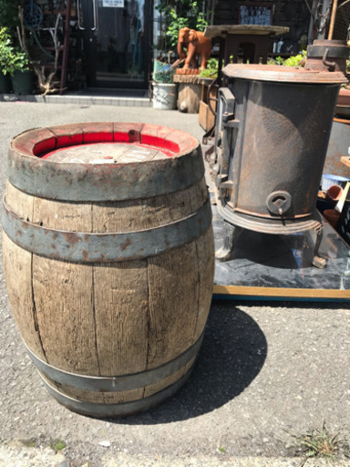 ガーデニング、ビール樽、アサヒビール、アンティーク雑貨