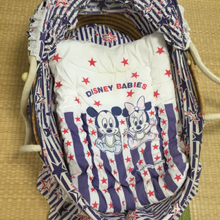 【お取引中】4点まとめ ベビーベッド&ハイローチェア&ベビーカゴベッドの画像