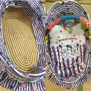 【お取引中】4点まとめ ベビーベッド&ハイローチェア&ベビーカゴベッドの画像