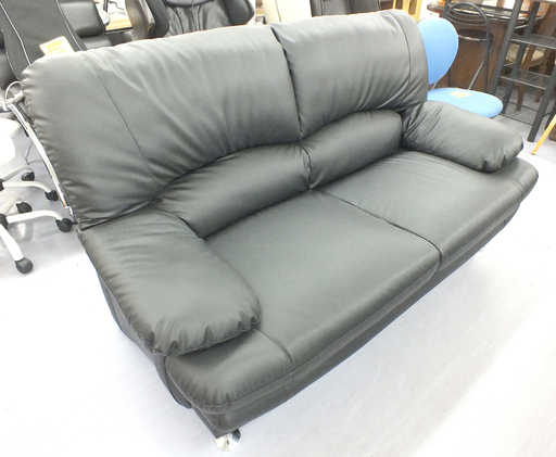 PayPay可 手稲リサイクル2.5人掛けソファー（ ソファ） レザー ハイバック モダン Sweet スイート     ￥29,800-