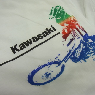 新品 カワサキのＴシャツ kawasaki バイク モトクロス ...