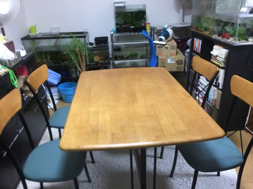 ダイニングテーブル イス4脚セット