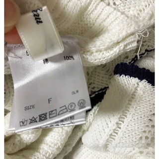 ☆mysty woman☆透かし編みスカラップノースリニットの画像