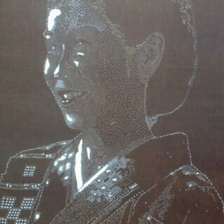 伊勢型紙でカラフル剪画(切り絵)の作品を飾りませんか。の画像