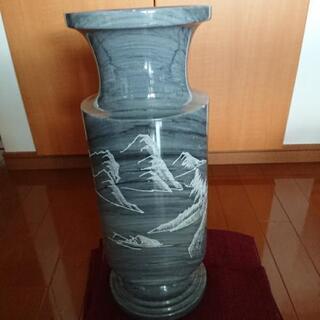 大理石 花器 花瓶 花道 生け花 置物 石製品  A