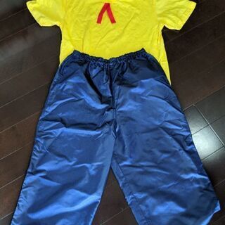 値下げしました！怪物くん　大野くん　大人用手作り衣装　ハロウィンとかにどうですか？の画像