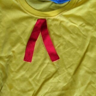 値下げしました！怪物くん　大野くん　大人用手作り衣装　ハロウィンとかにどうですか？の画像