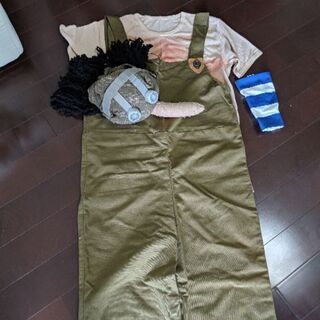 値下げしました！ワンピースウソップ　手作り衣装セット　ハロウィンとかにどうですか？の画像