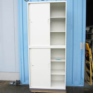 C105 ろうか 2冊セット 上下書庫セット 引き違い/引違い ホワイト H2160 生興製