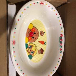 アンパンマン シチュー.カレー皿スプーン付きの画像