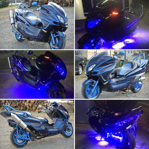 【YAMAHA マジェスティ】マジョーラカラー！！メッキラメ塗装！！