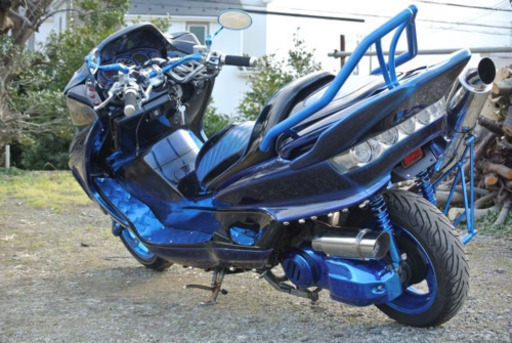 【YAMAHA マジェスティ】マジョーラカラー！！メッキラメ塗装！！