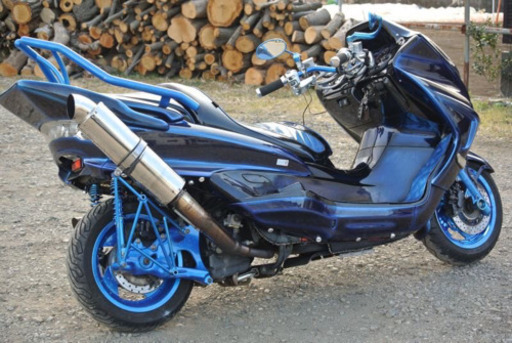 【YAMAHA マジェスティ】マジョーラカラー！！メッキラメ塗装！！