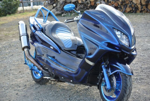 【YAMAHA マジェスティ】マジョーラカラー！！メッキラメ塗装！！