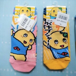 ★タグ付き未使用品・2足!!「ふなっしー」のくるぶし丈ソックス★