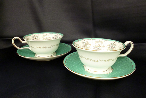  ウェッジウッド PSYCHE プシュケ カップ&ソーサー ピオニー 2客 ペア ティー カップ プレート C/S ☆ PayPay(ペイペイ)決済可能 ☆ 札幌市 清田区 平岡