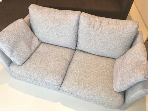 【 美品 】喫煙ペットなし ニトリ ソファ グレー ♩