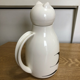 ヘリオス サーモキャット 魔法瓶 ホワイト の画像