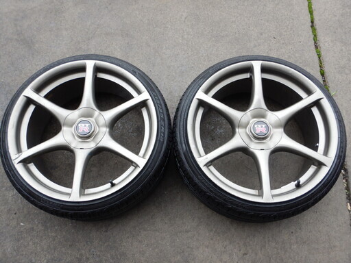Ｒ３４ＧＴＲ純正　２本組　１８インチ　ドリ車、ドリケツ　Ｐ－ＺＥＲＯ付