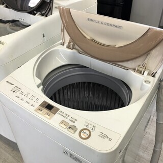 シャープ7.0K洗濯機　ES-GE7A