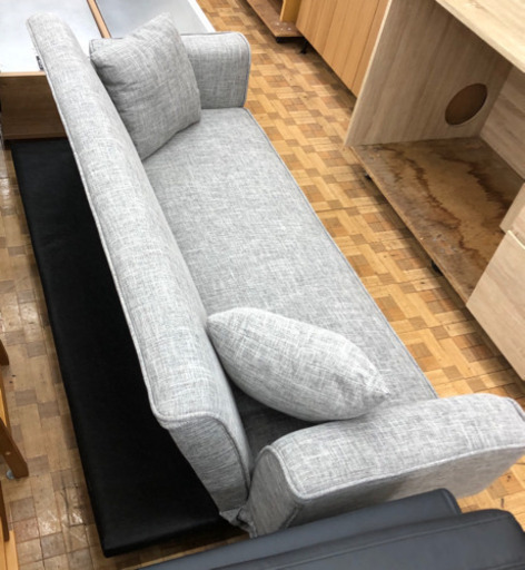 【展示品★美品】3人掛けソファ リクライニング付き