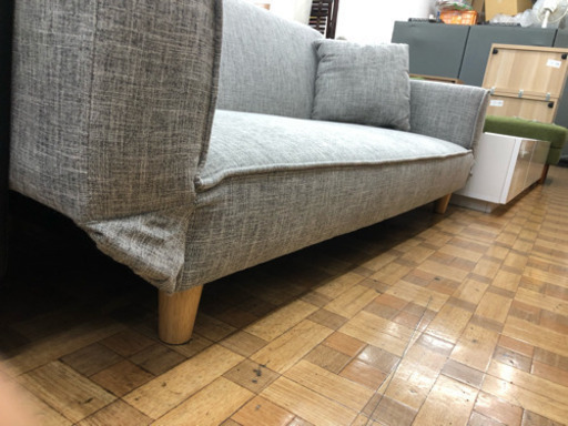 【展示品★美品】3人掛けソファ リクライニング付き