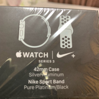 Applewatch  serise3Nike+(GPS)42㎜シルバーの画像