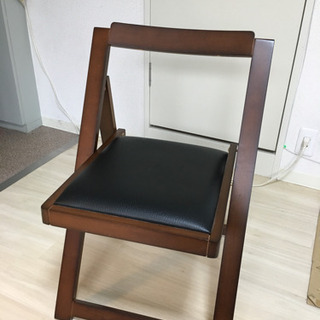 折りたたみ式デスク&チェアセットの画像