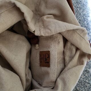 手刺繍かごバックの画像