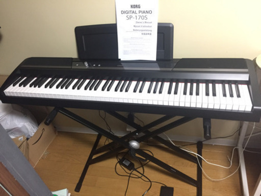 電子ピアノ(スタンド付き)KORG SP-170S