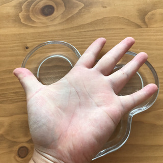 ミッキー ガラス皿の画像