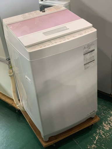 東芝 洗濯機 2016年 7kg AW-7DE4 中古 ピンク 可愛い