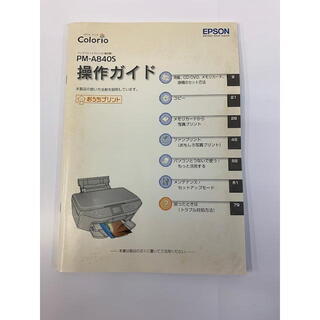 ジャンク品　EPSON　カラープリンター　カラリオ　PM-A840S　（インク無し）の画像