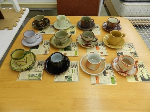 未使用品 千趣会 まいかふぇ 和陶珈琲碗 カップ&ソーサー 陶器 12客セット 食器 焼き物 箱有り☆ PayPay(ペイペイ)決済可
