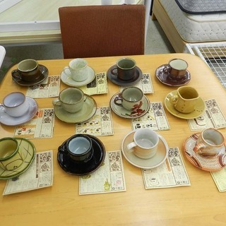 未使用品 千趣会 まいかふぇ 和陶珈琲碗 カップ&ソーサー 陶器 12客セット 食器 焼き物 箱有り☆ PayPay(ペイペイ)決済可能 ☆ 札幌市 北区 屯田の画像