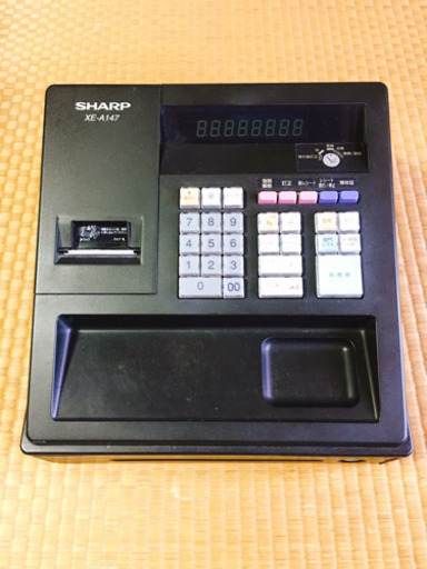決まりました★シャープ レジスター 屋外でも使用出来るバッテリー搭載★
