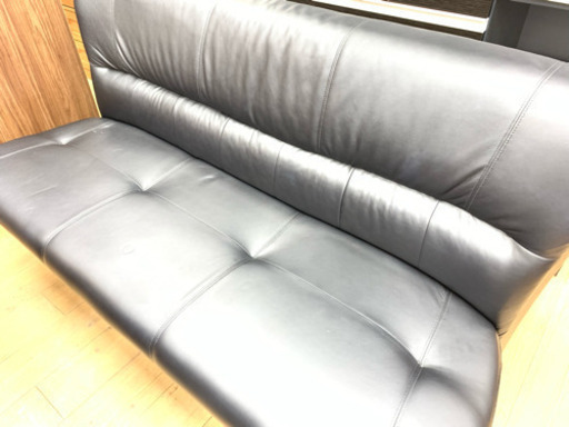 訳あり！ナガノインテリア 3Pアームレスソファ。