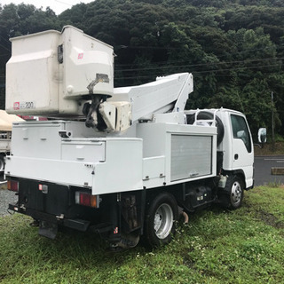 H18 いすゞ エルフ 高所作業車 アイチ SH106 10.6m 電工仕様 サブバッテリー付 ワンピンの画像