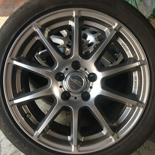 シュナイダー17インチ タイヤ付き 4本セット 値下げの画像