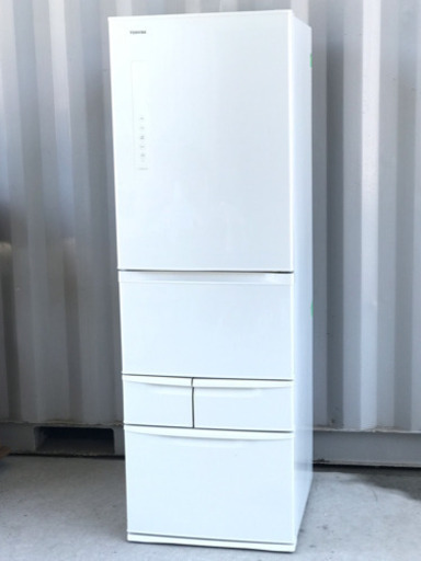 格安で！東芝 5ドア冷蔵庫◇426L◇VEGETA◇自動製氷機付◇2013年製◇GR-F43G（WS）◆JF-0029