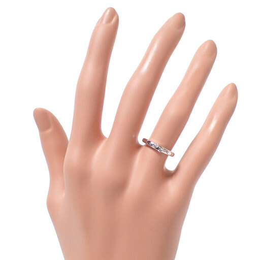 E227 スタージュエリー K18 2.6g 0.09ct ダイヤ リング