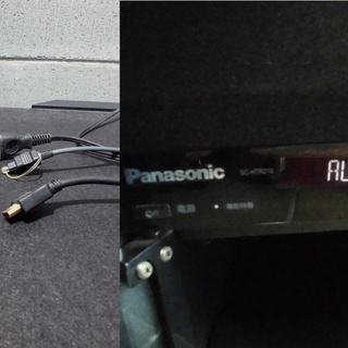Panasonic アンプ内蔵テレビ台 3.1chラックシアター キャスター付き SC-HTR210 2008年製 中古品 JM4185)【取りに来られる方限定】の画像