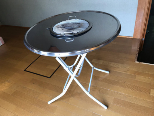 値下げしました！【再入荷！】韓国製バーベキュー丸テーブル