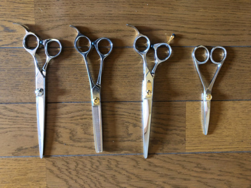 【3月までのお取引】トリミングハサミ4点【値引きしました】