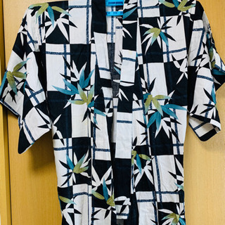 古典柄 市松 竹 浴衣