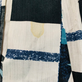 古典柄 市松 竹 浴衣の画像