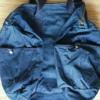 デニム生地　ボストンバッグ  かばんの画像