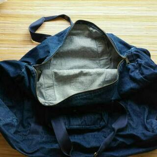 デニム生地　ボストンバッグ  かばんの画像