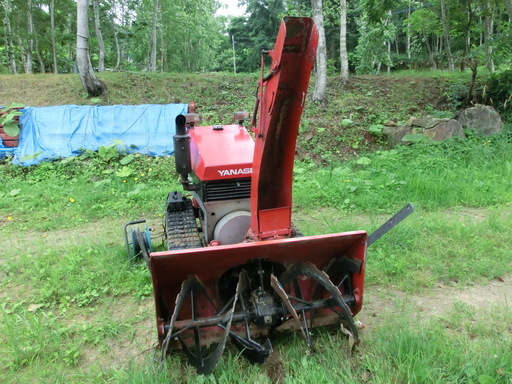 受付終了　除雪機　ヤナセ　ディーゼル　22馬力　ジャンク