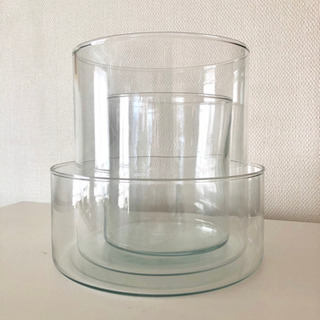 IKEA イケア フラワーベース 花瓶 ガラス シリンデル 3点セット